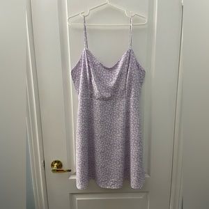 Purple mini dress